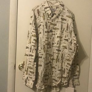 Wrangler Rugged Wear Fish Shirt-17-18 1/2 (XXL-NWT